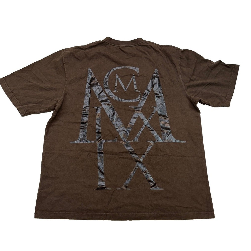 Sean John Y2K Spell-Out Double-Sided T-Shirt Brown Men's Sz XL - Picture 2 of 5